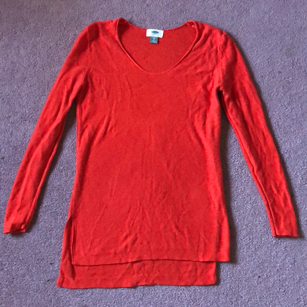 Old Navy Red Tunic Sweater Extra Small XS
